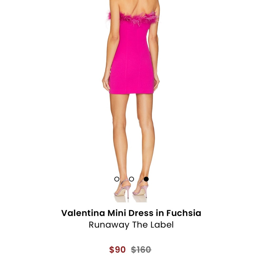 Runaway Pink Mini Ostrich Feather Dress